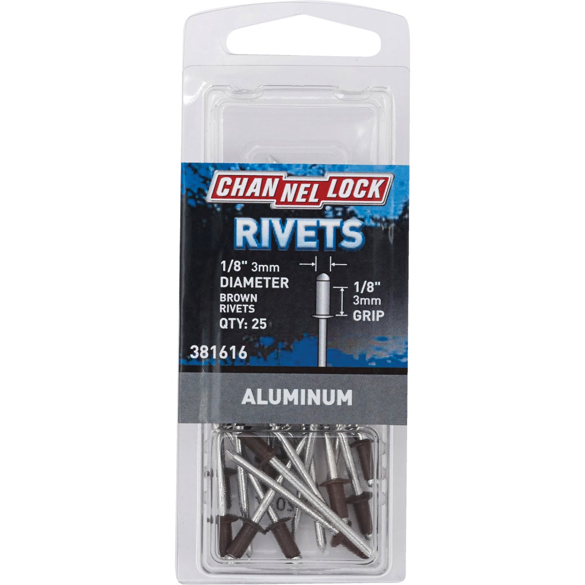 1/8" BRN POP ALUM RIVET - 381616 by Do it Best