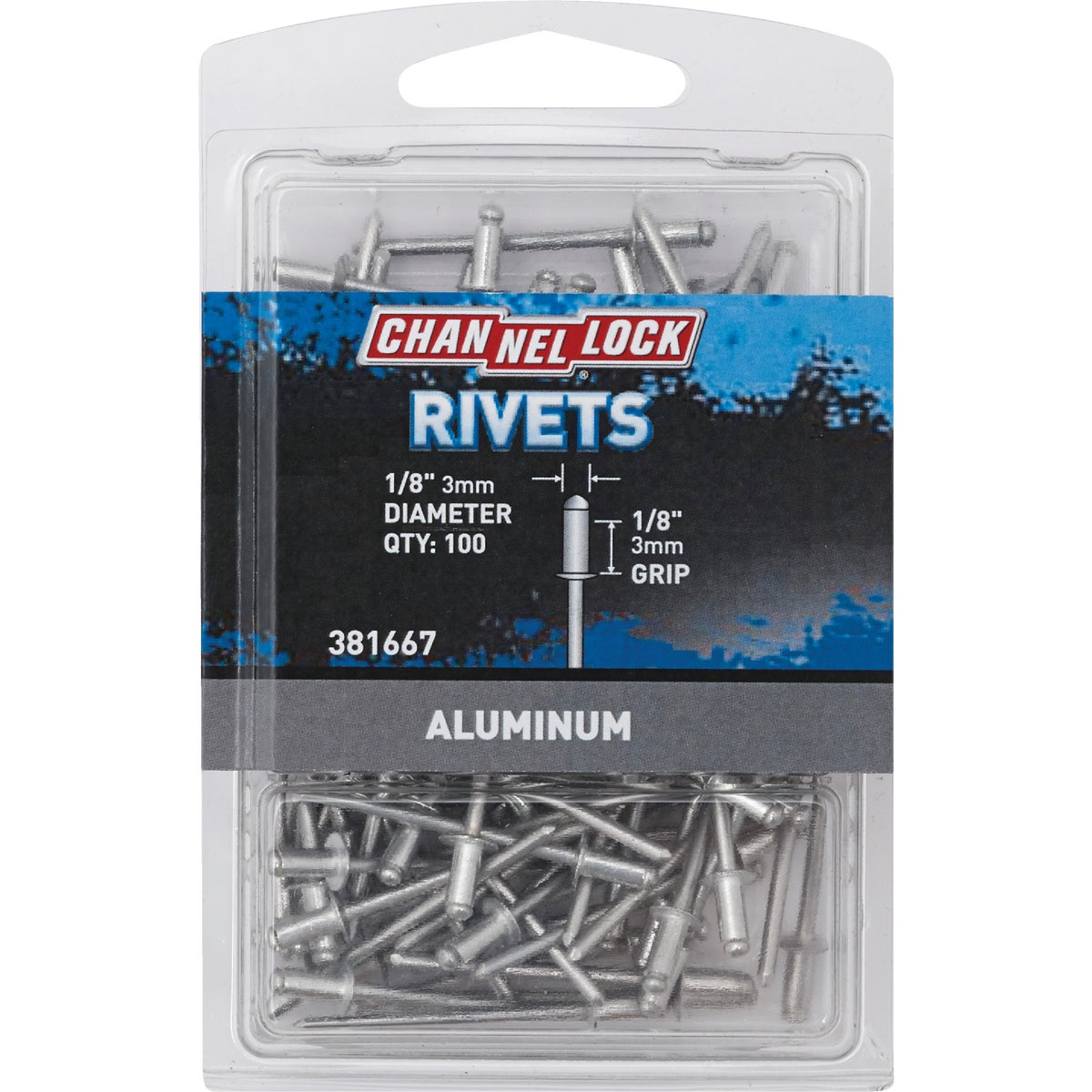 1/8X1/8 ALUM RIVET - 381667 by Do it Best