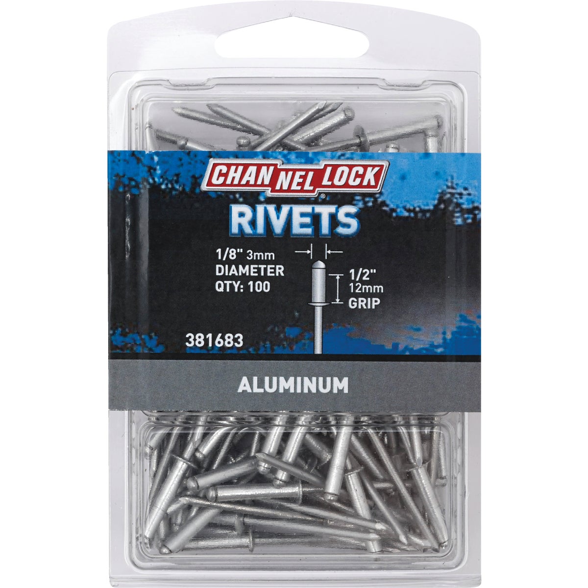 1/8X1/2 ALUM RIVET - 381683 by Do it Best