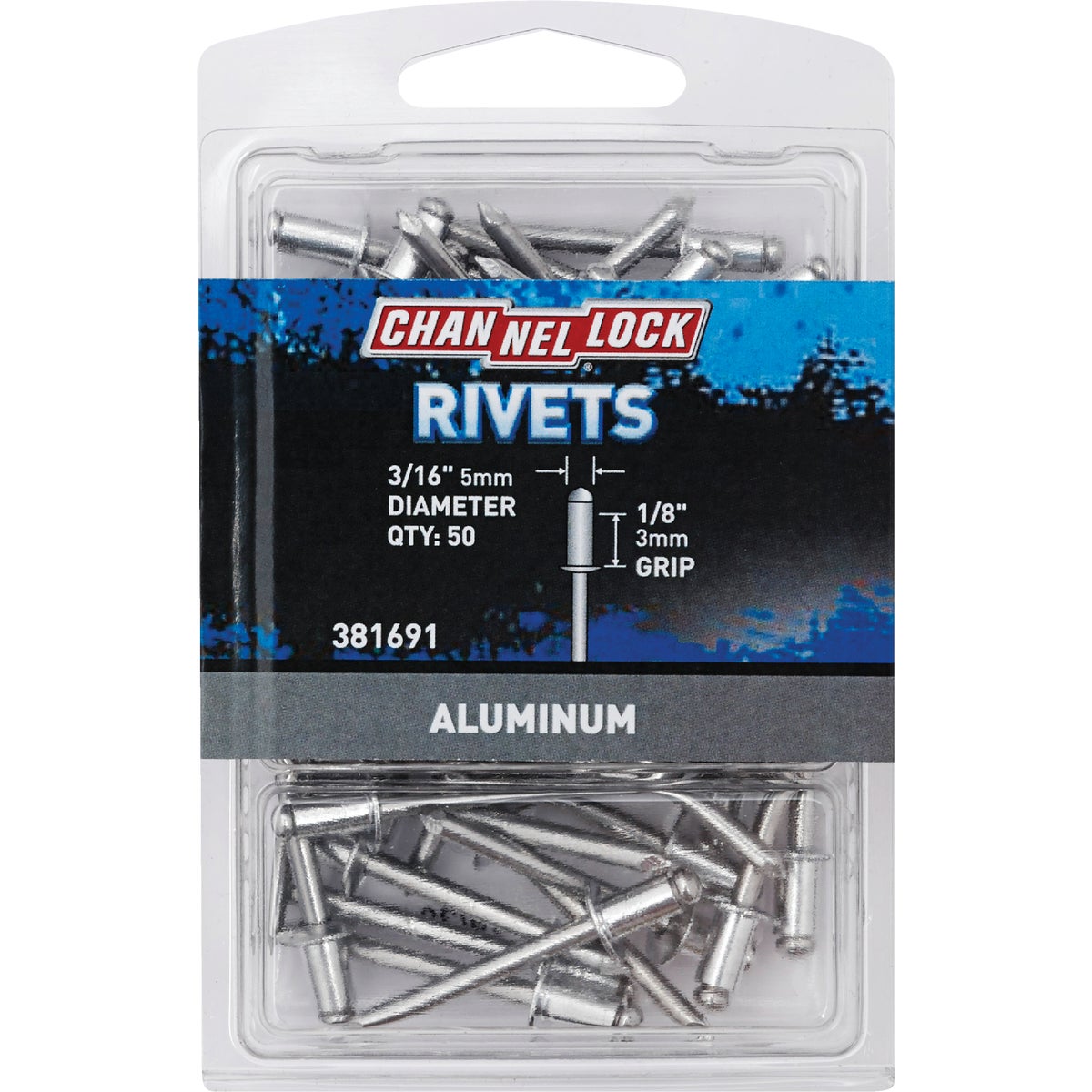 3/16X1/8 ALUM RIVET - 381691 by Do it Best