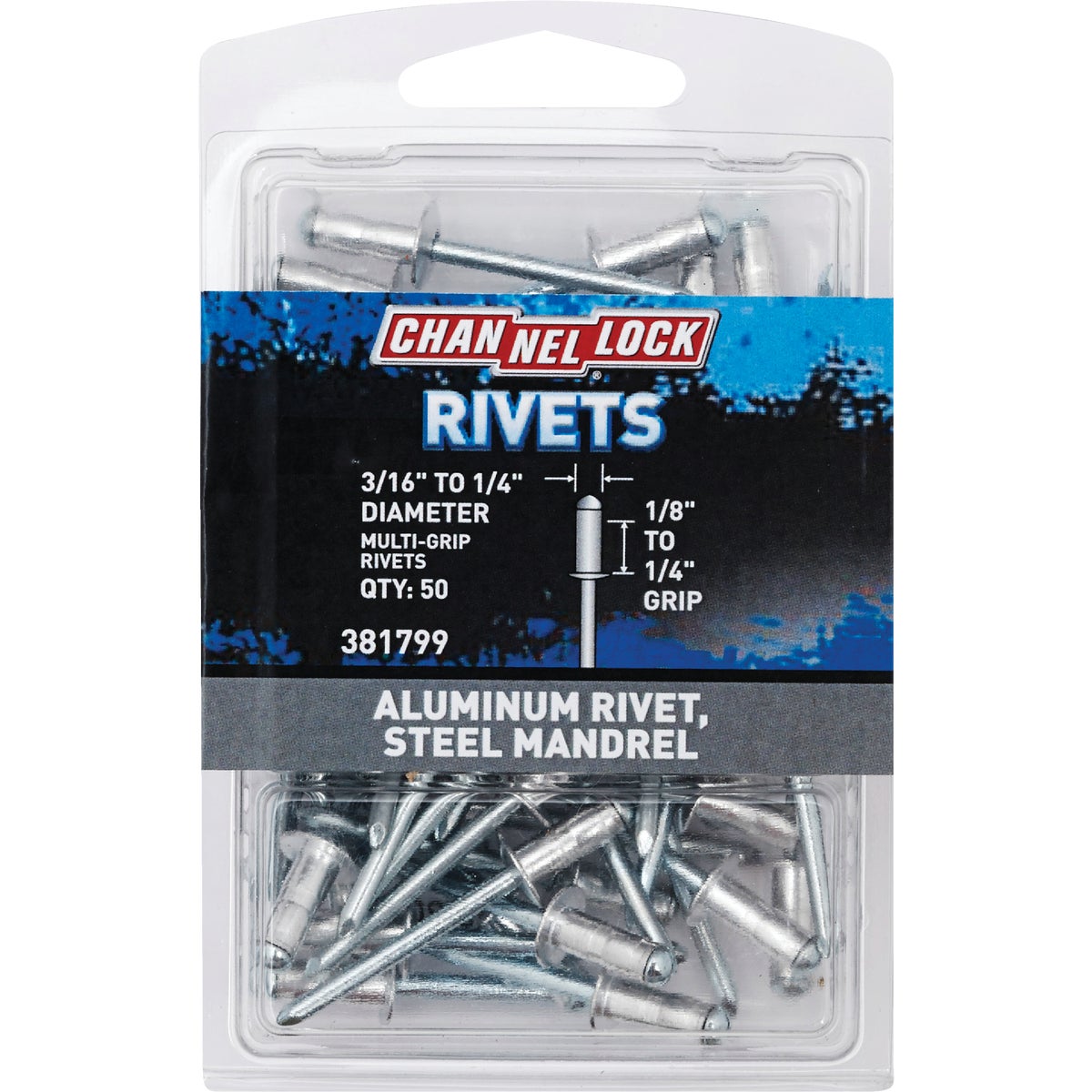 3/16" MULTI ALUM RIVET - 381799 by Do it Best