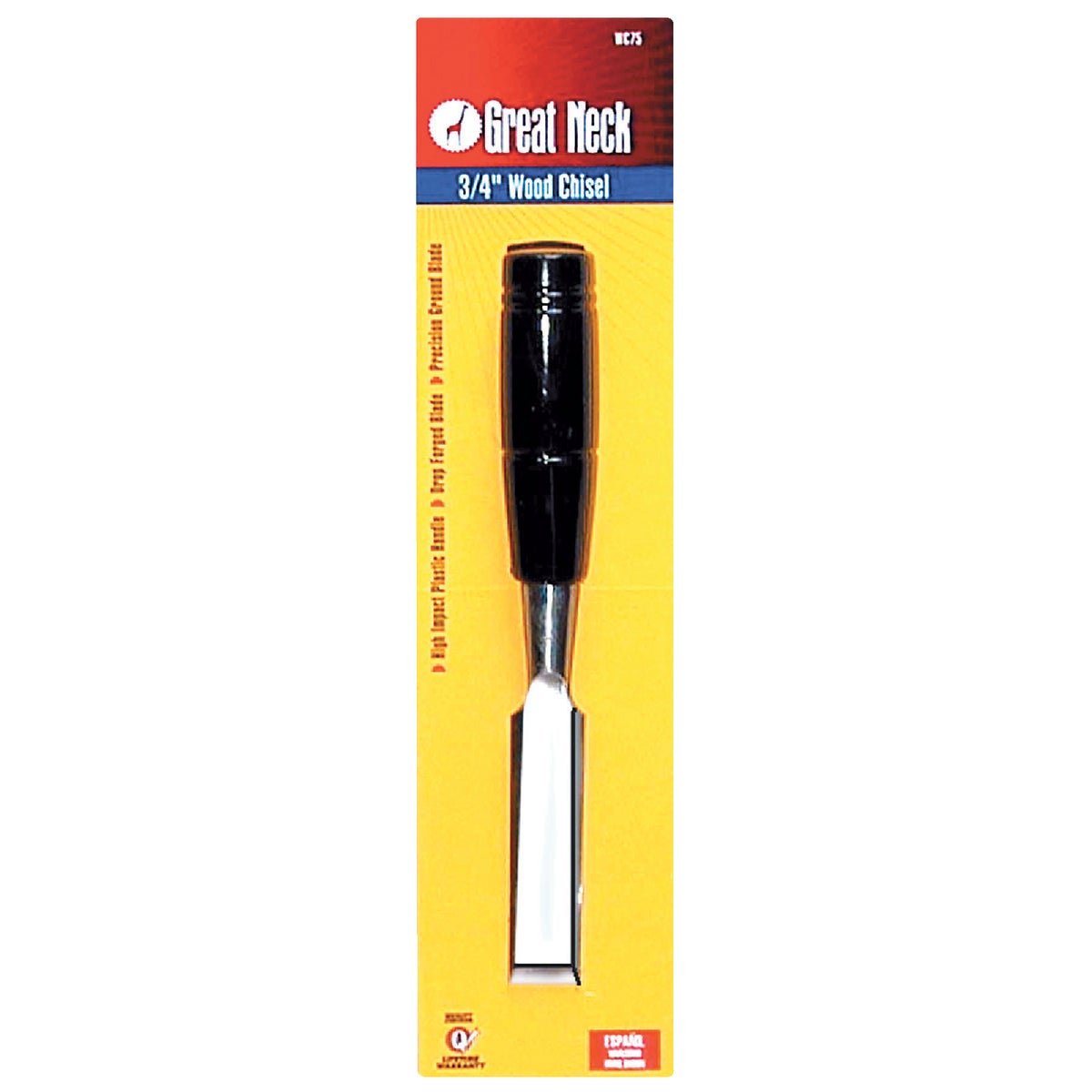 3/4" WOOD CHISEL - WC75 by Great Neck Saw Inc