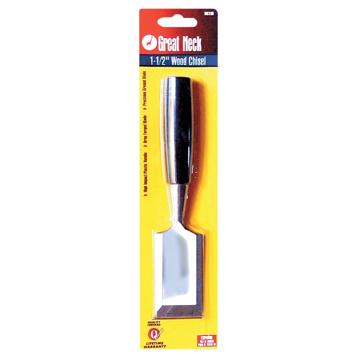 1-1/2" WOOD CHISEL - WC150 by Great Neck Saw Inc