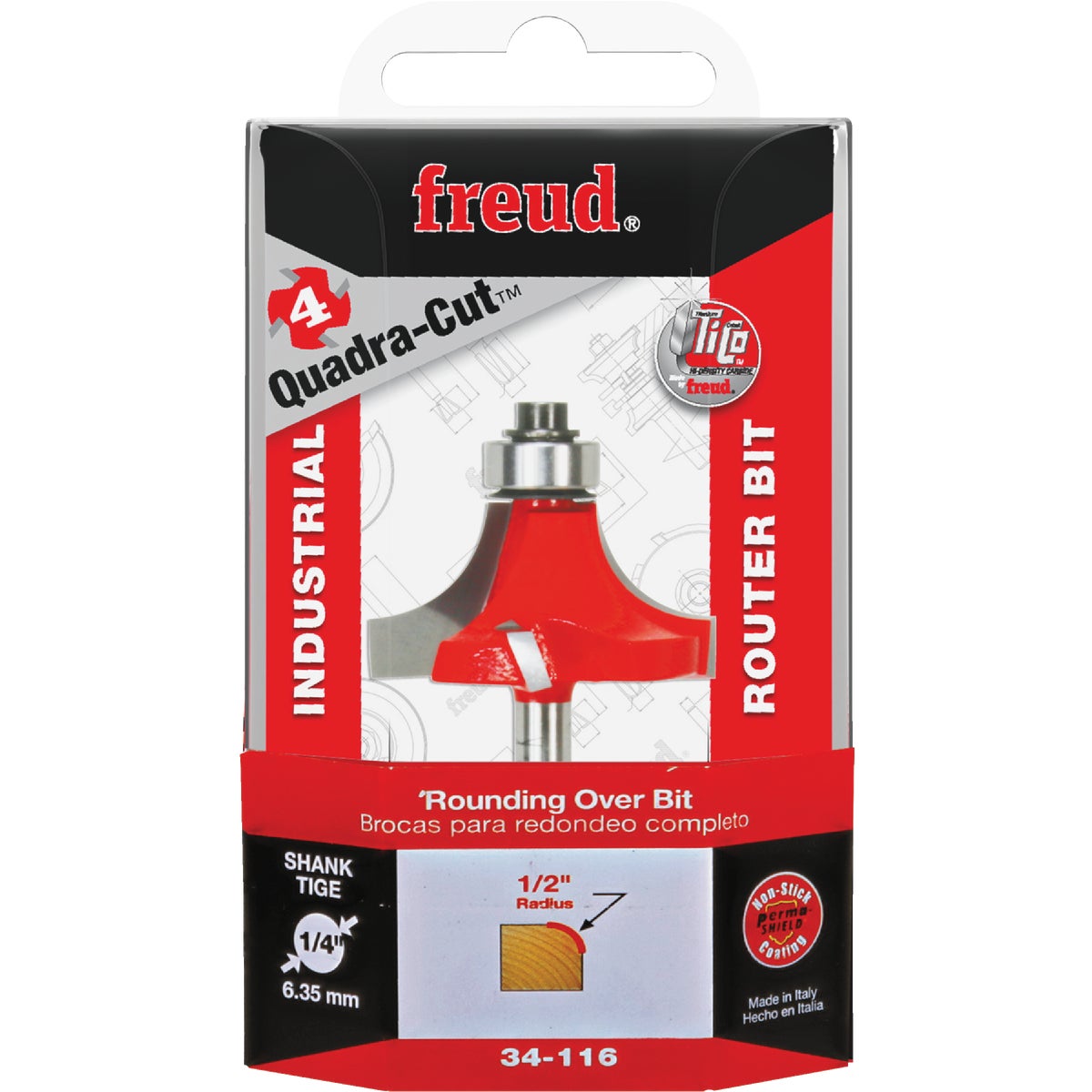 1/2" ROUNDOVER BIT - 34-116 by Freud Inc