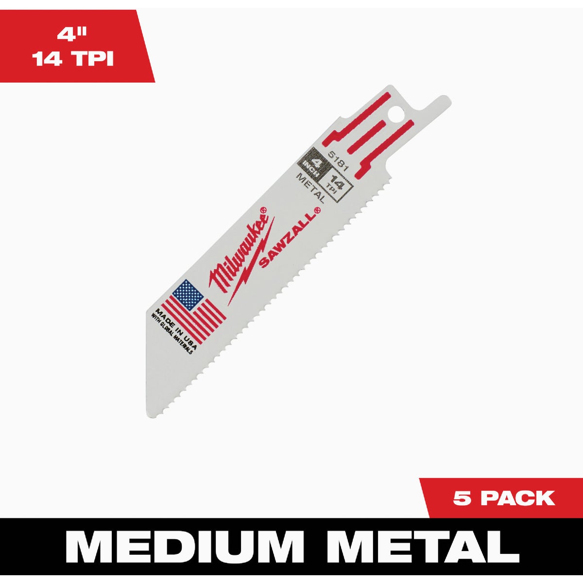 4" 14T SAWZALL BLADE - 48005181 by Milwaukee Accessory