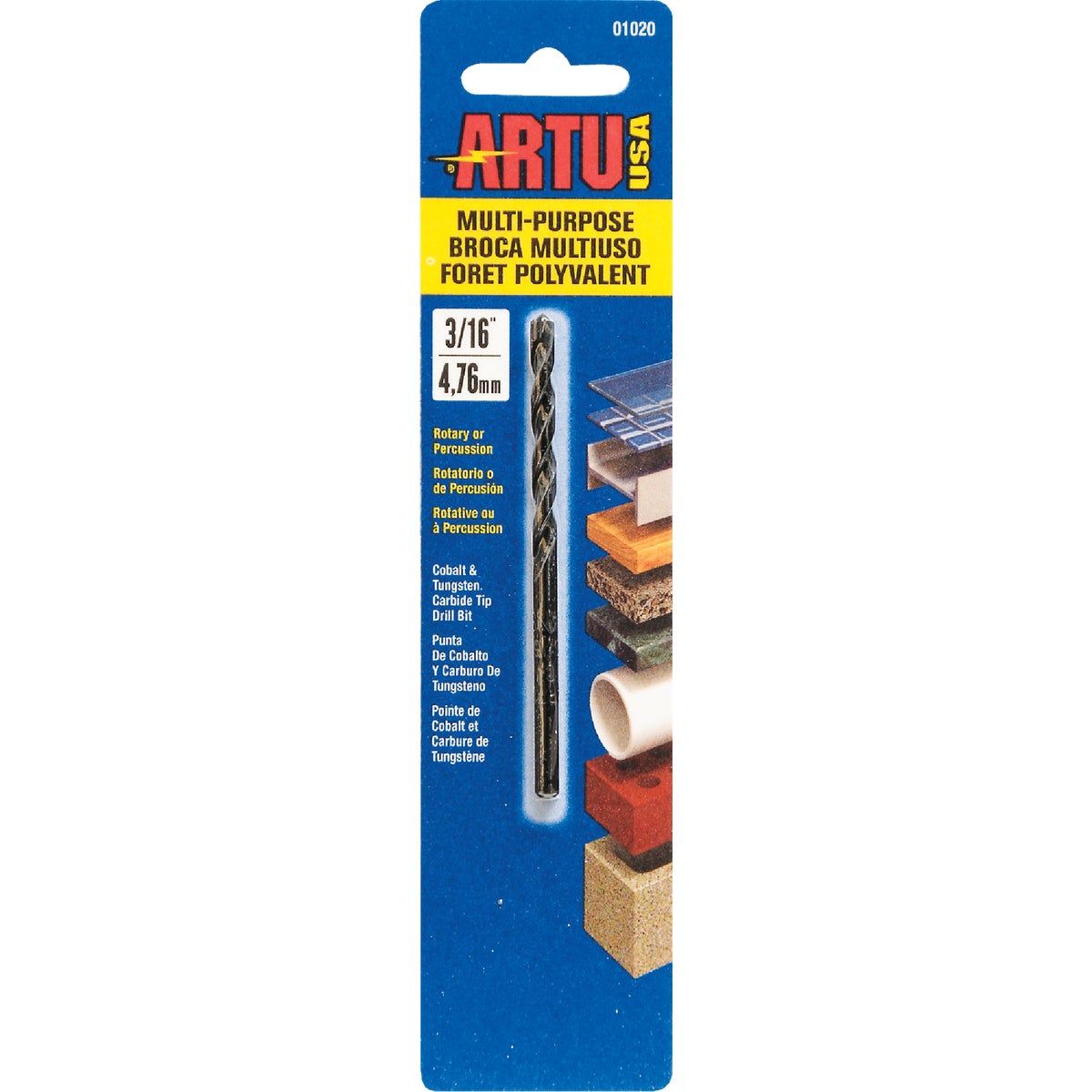 3/16" MULTIPURPOSE BIT - 01020 by Artu Usa Inc