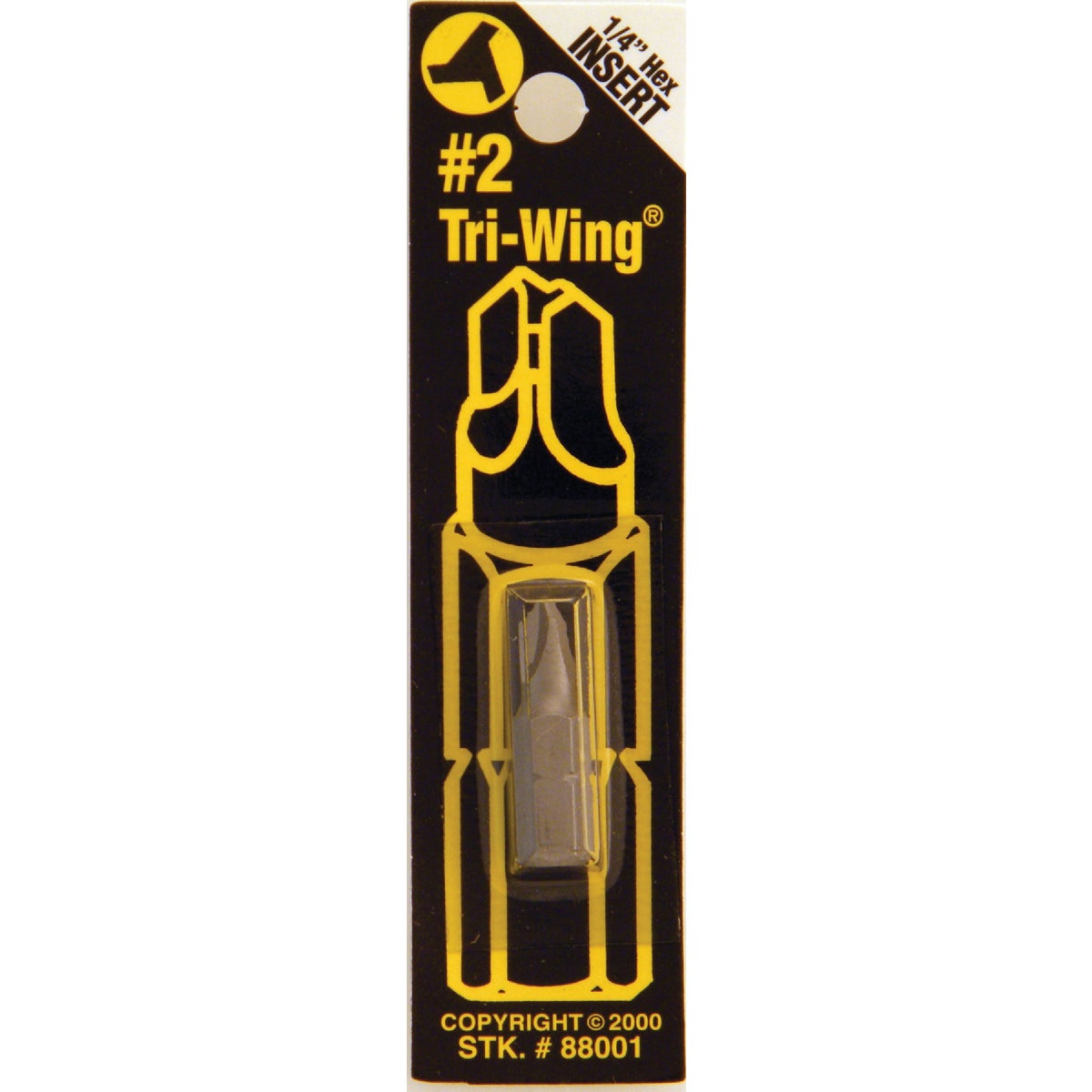 #2 TRI WING SECURITY BIT - 88001 by Bwt Inc