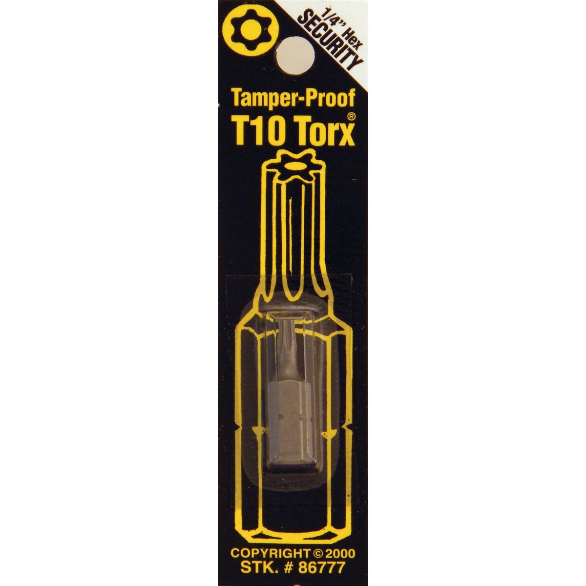 T10 TMPR SECURITY BIT - 86777 by Bwt Inc