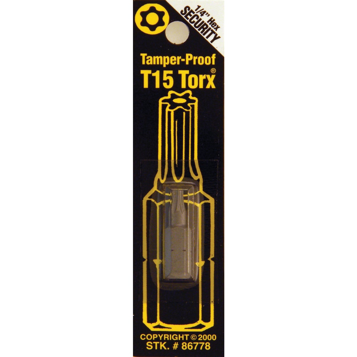 T15 TMPR SECURITY BIT - 86778 by Bwt Inc