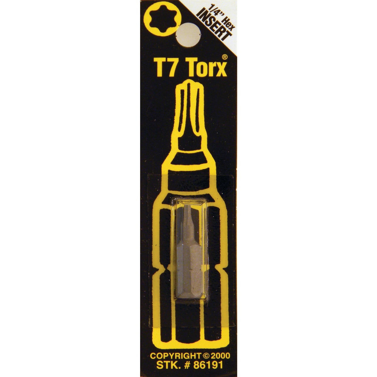 T7 TORX SECURITY BIT - 86191 by Bwt Inc
