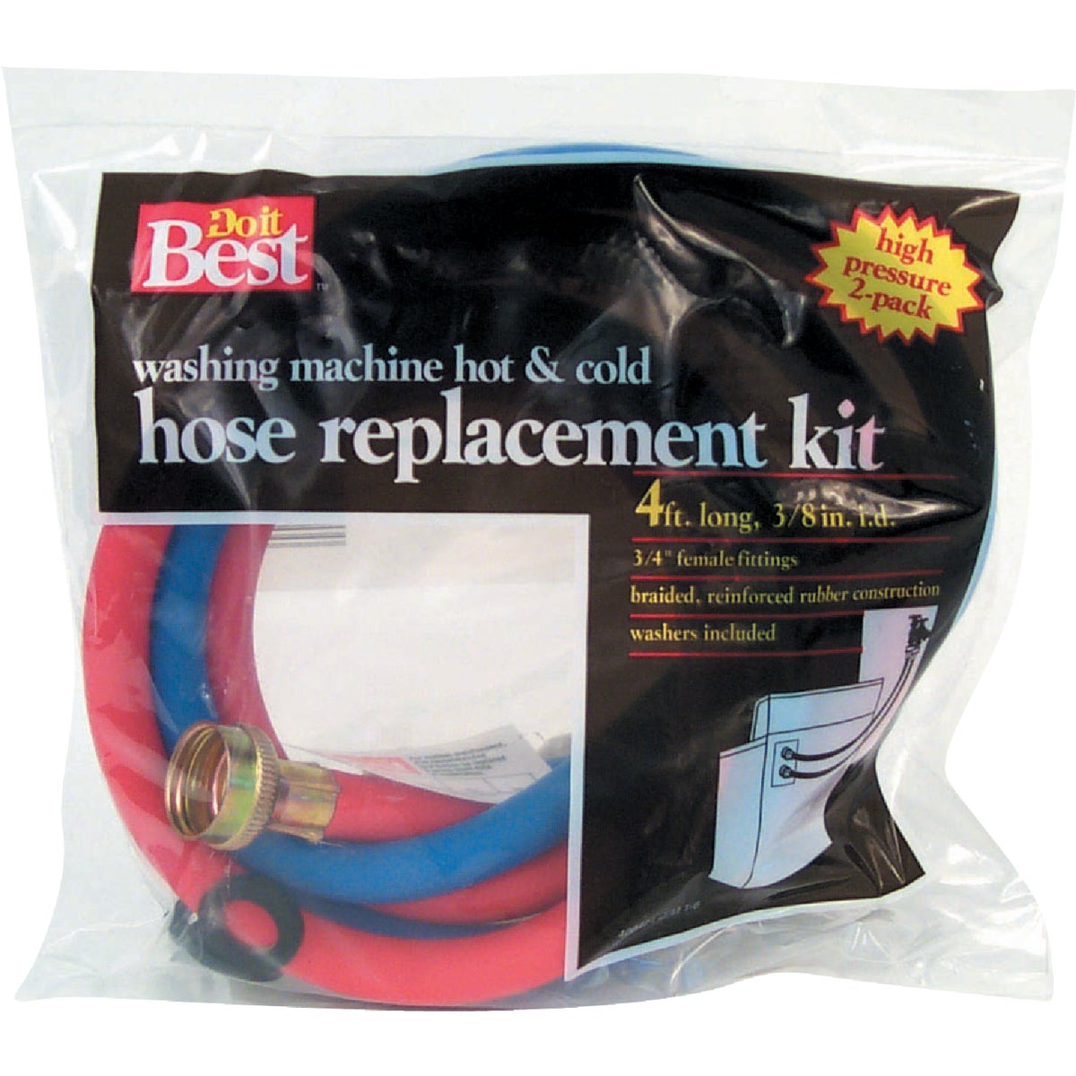 4' WASHING MACHINE HOSES - 093204 by Wm H Harvey Co