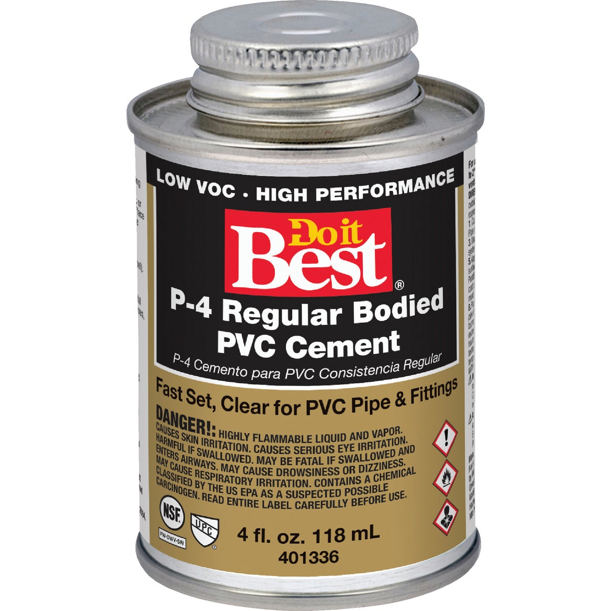 1/4 PINT PVC CEMENT - 018099 by Wm H Harvey Co