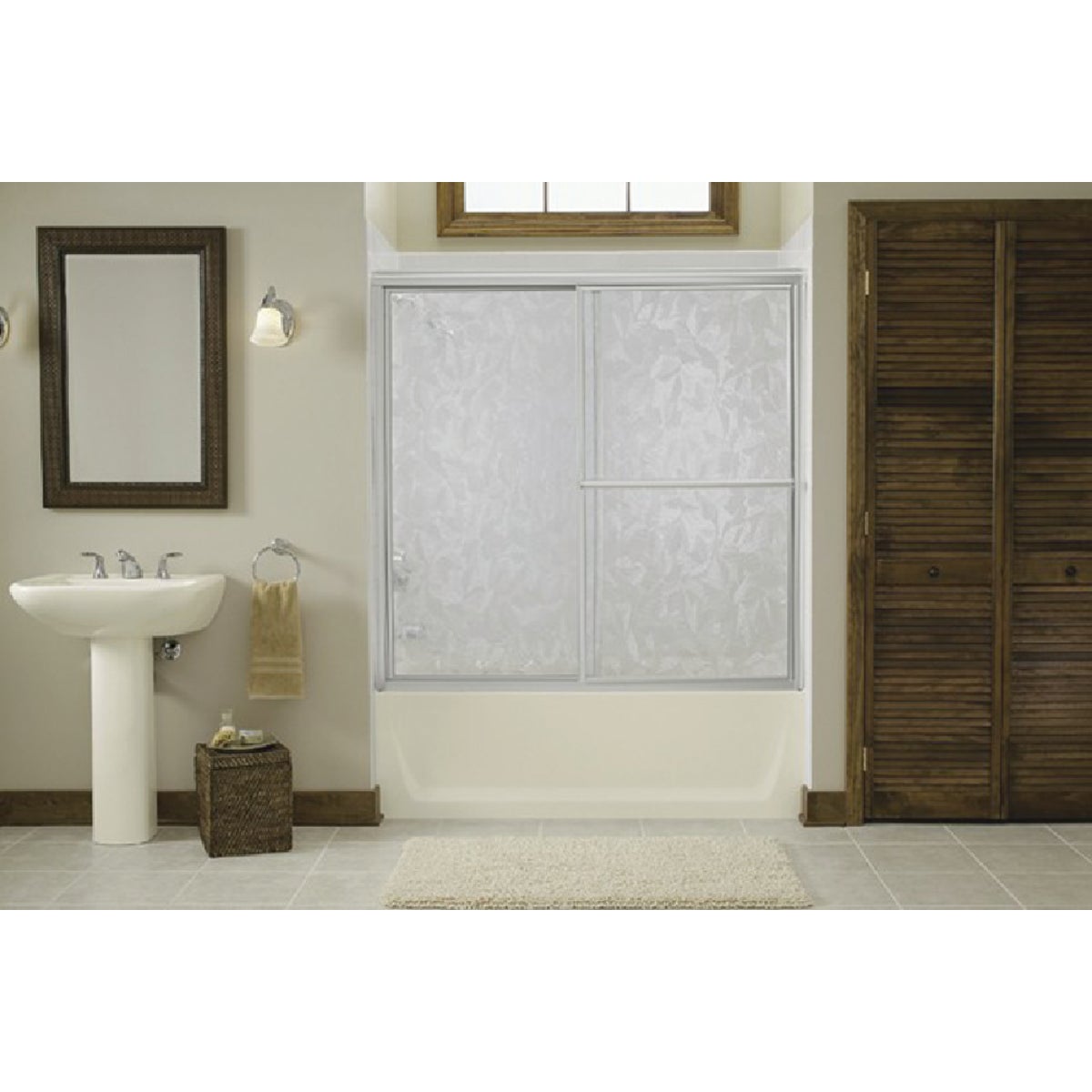 SILVER BY-PASS TUB DOOR - 5930-56S by Sterling Doors