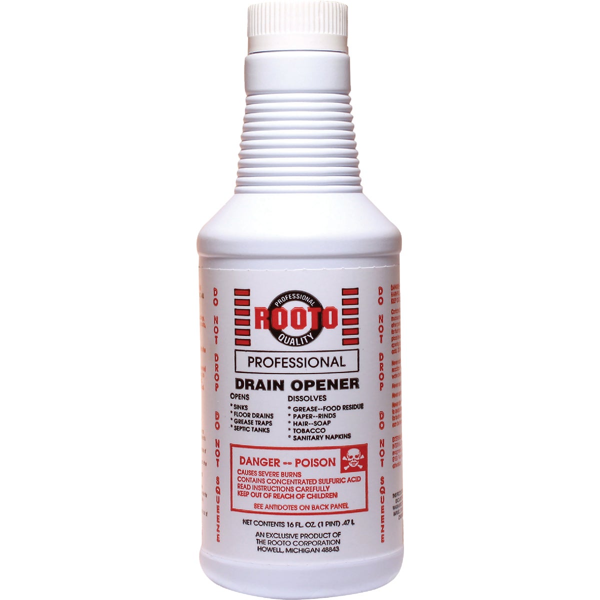 16OZ DRAIN CLEANER - 1069 by Rooto Corp