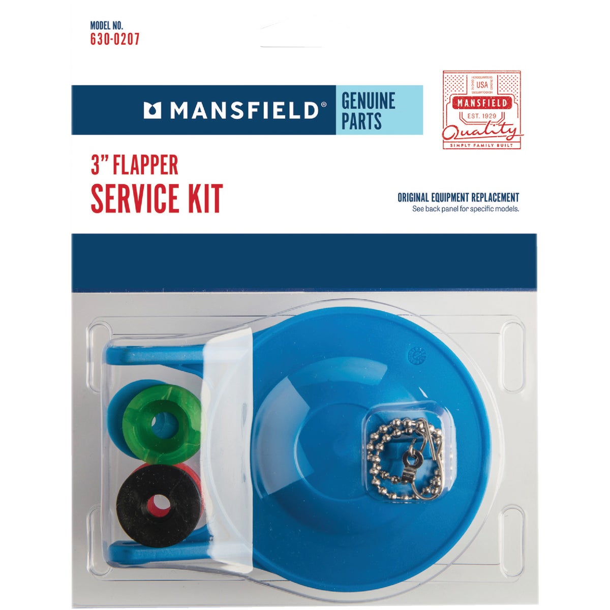 3" REPLACEMENT FLAPPER - 630-0207 by Mansfield Plumbing