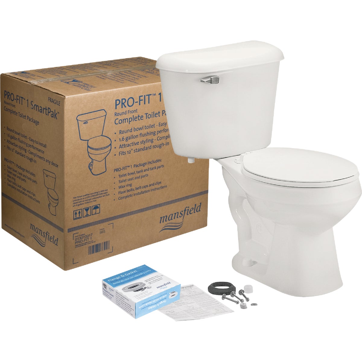 PRO-FIT 1 1.28GPF RF WHT - 041300017 by Mansfield Plumbing