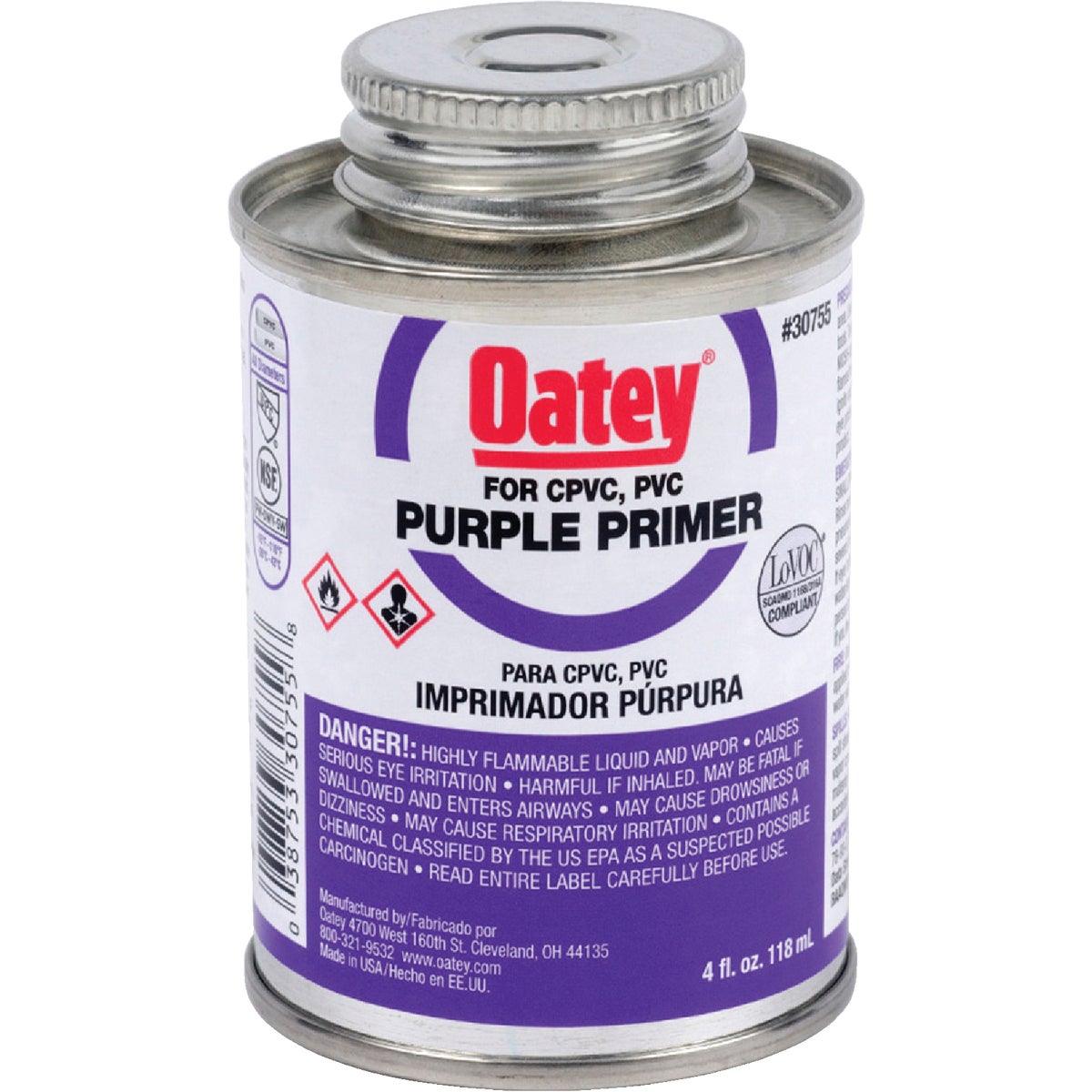 1/4PINT PURPLE PRIMER - 30755 by Oatey Scs