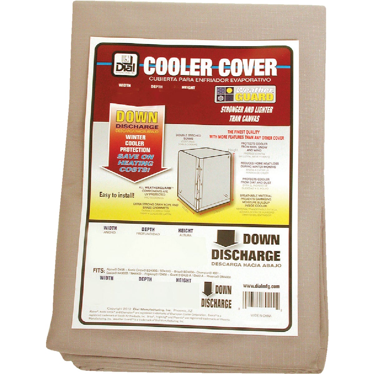 COVER DOWN 40X40X45 - 8450 by Dial Manufacturing
