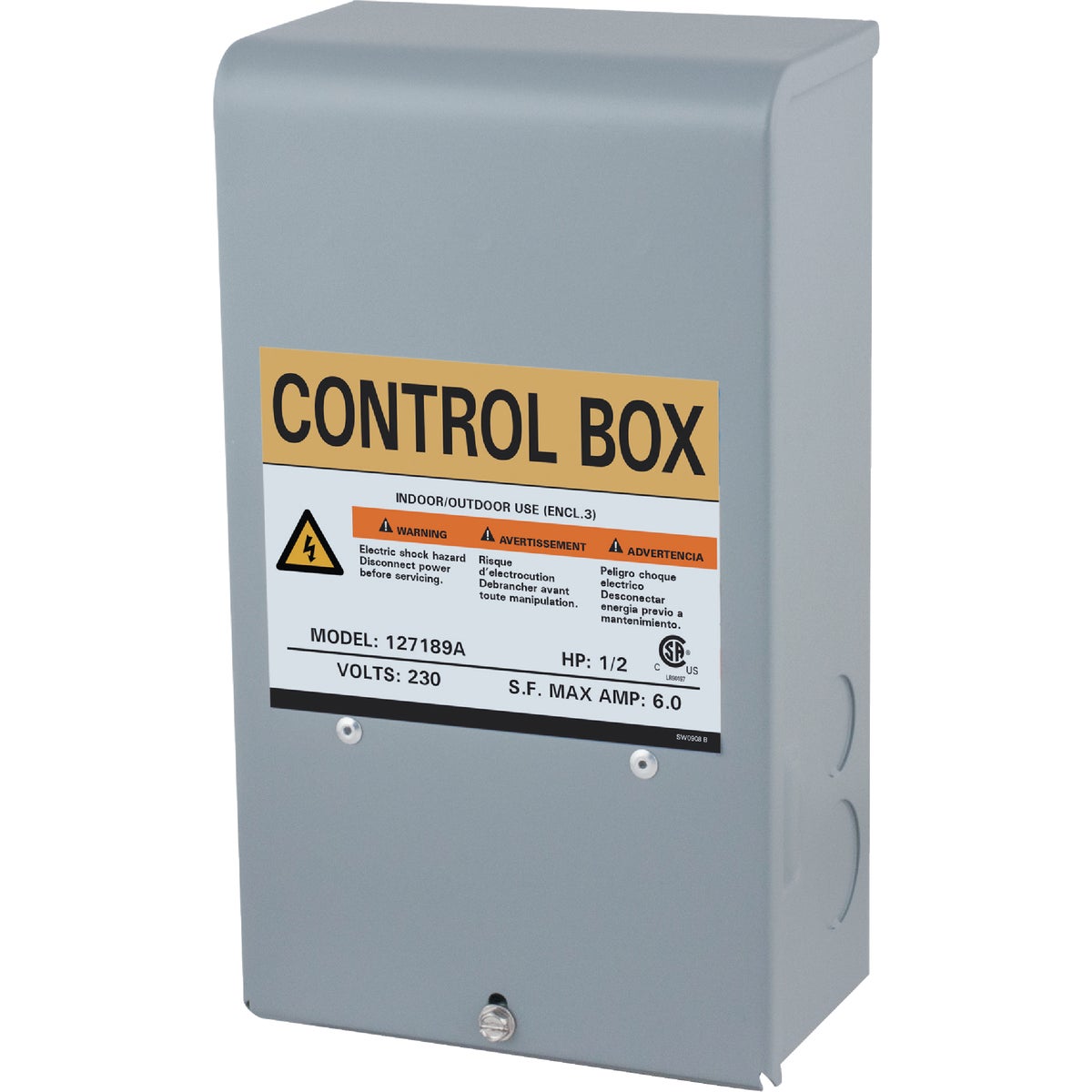 Flint Walling/Star 1/2HP 230V CONTROL 127189