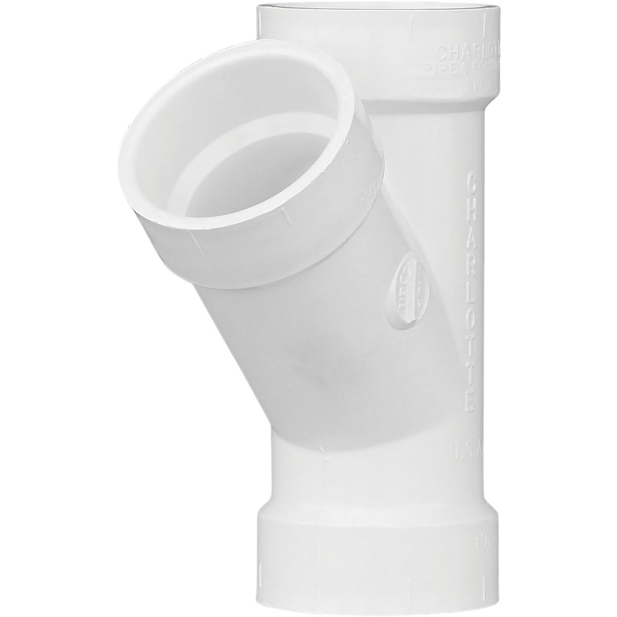 1-1/2" PVC-DWV WYE - 71015 by Genova Inc  Pvc Dwv