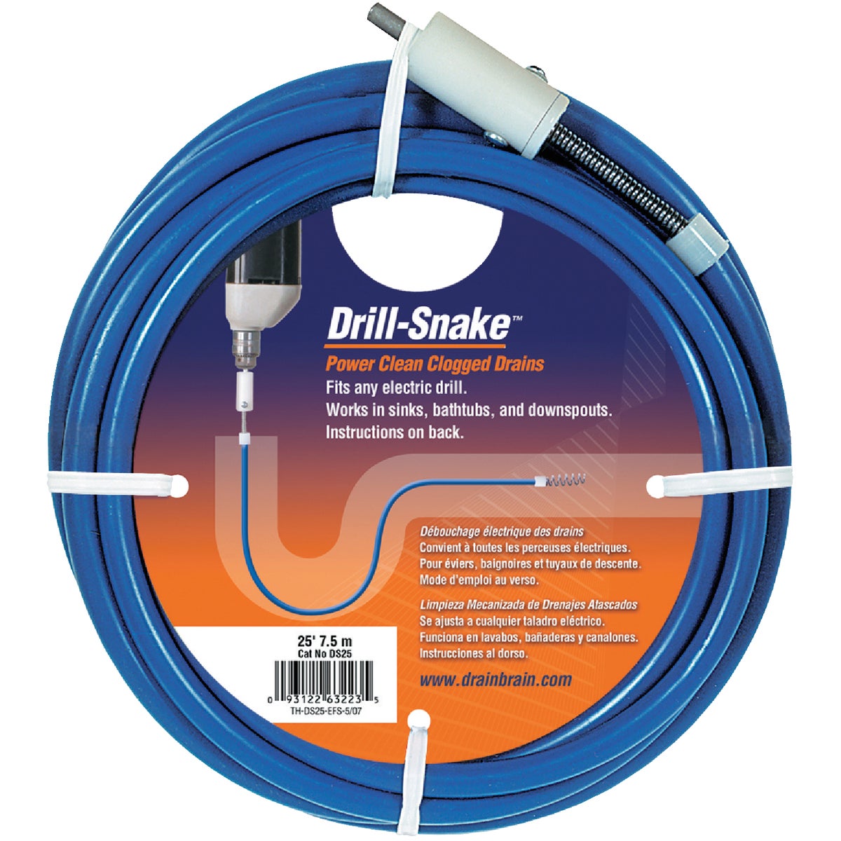 25' DRILL-SNAKE - DS25 by Gen Wire Spring Co