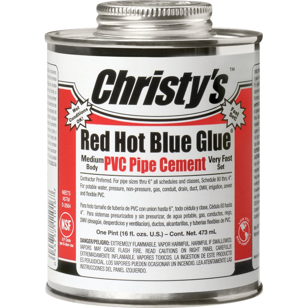 PINT LOW VOC PVC CEMENT - RH-RHBV-PT by T Christy Enterprise