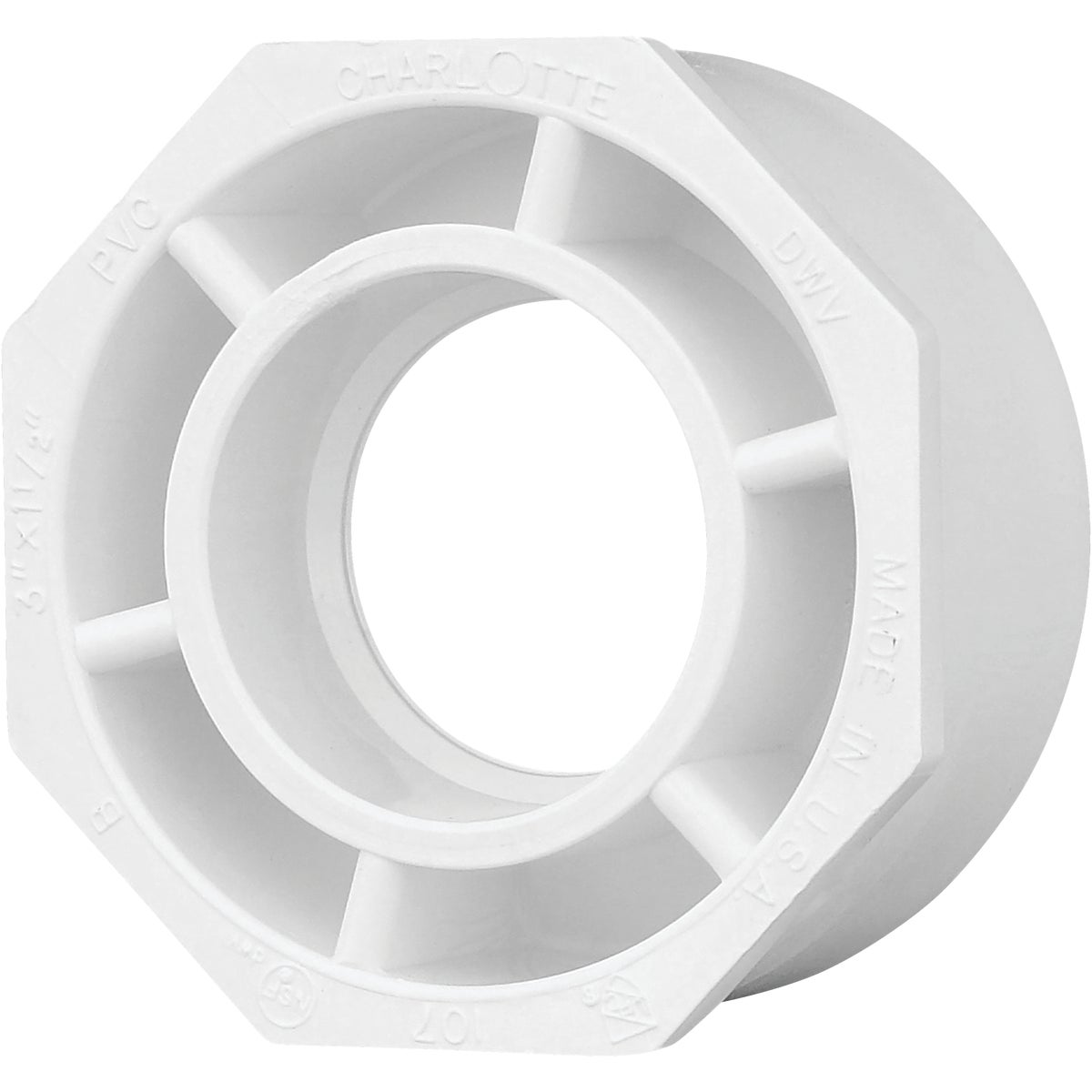 3X1-1/2 DWV RED BUSHING - 70231 by Genova Inc  Pvc Dwv