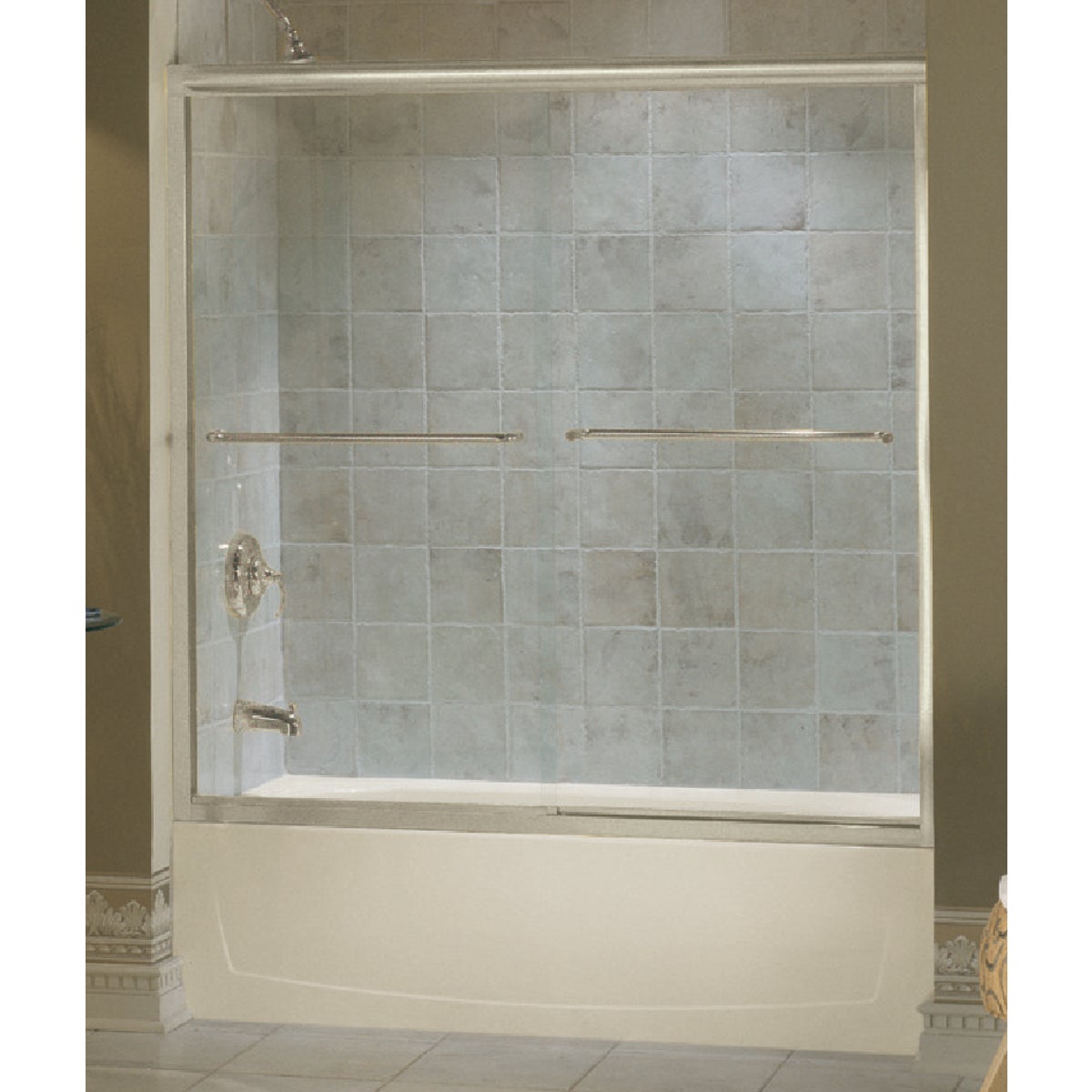 NICKEL BY-PASS TUB DOOR - 5425-59N-G05 by Sterling Doors