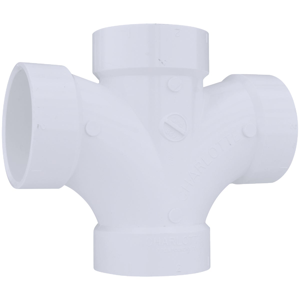 2" DWV DBL SANI TEE - 73520 by Genova Inc  Pvc Dwv
