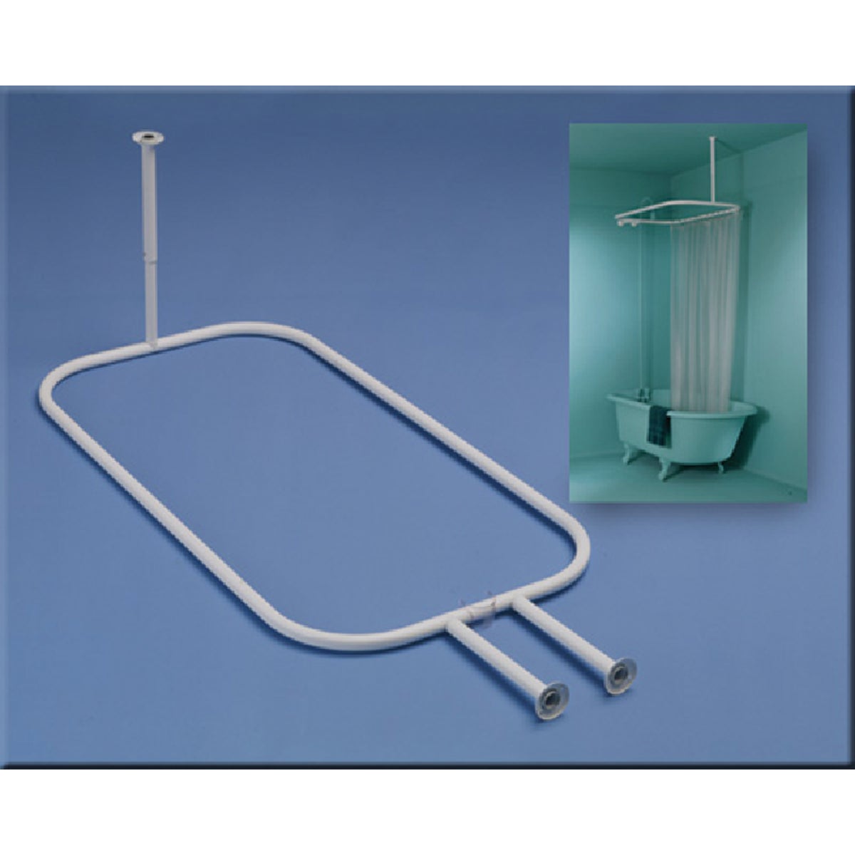 WHT HOOP SHOWER ROD - 34941 by Zenith Prod Corp