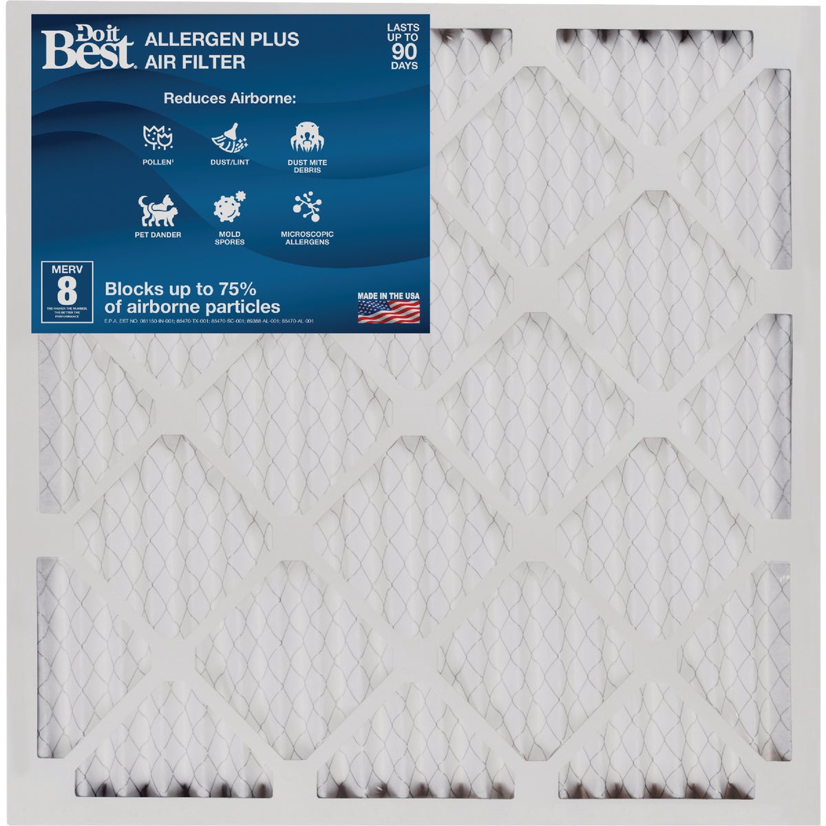 10X20X1 PLEAT M8 FILTER - 447994 by Flanders Corp