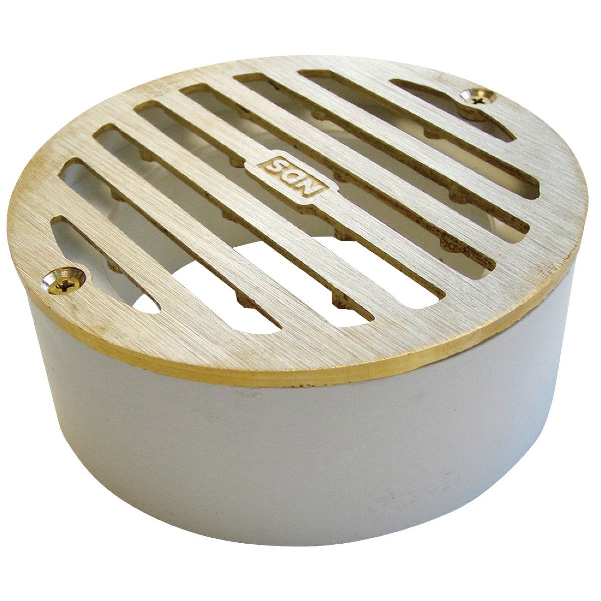4" RND SATIN BRASS GRATE - 910B by National Diversified