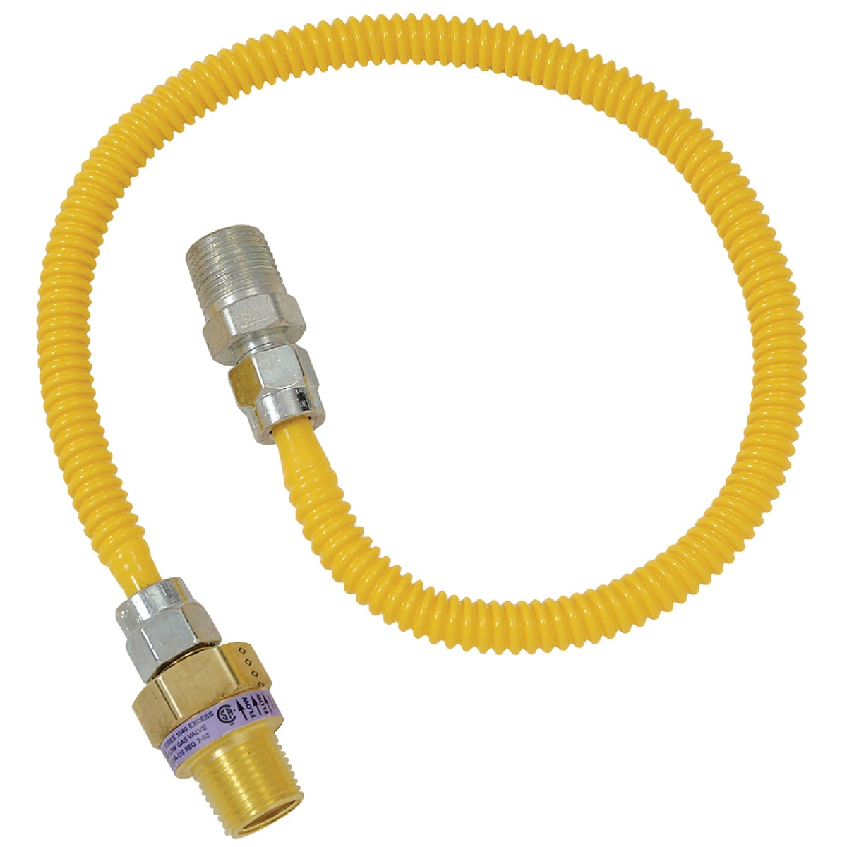 1/2X3/8-36 GAS CONNECTOR - CSSL44E-36P by Brass Craft