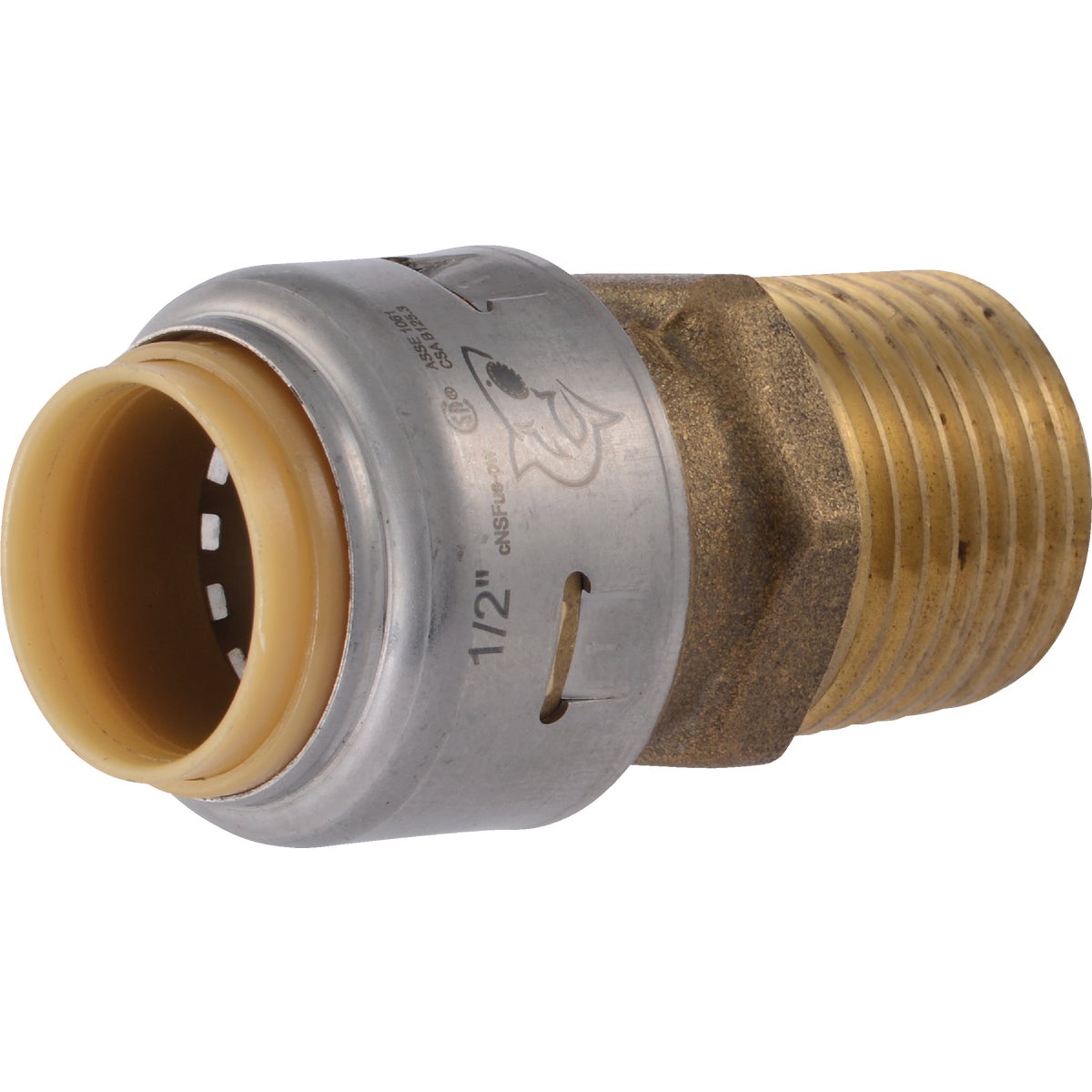 1/2" MIP PUSH ADAPTER - U120LFA by Cash Acme