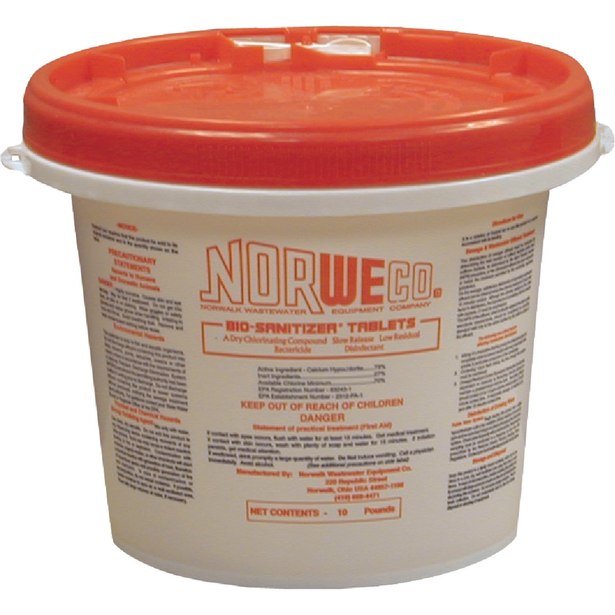 10# BIO-SANITIZER TABS - FSB30009 by Norweco Inc