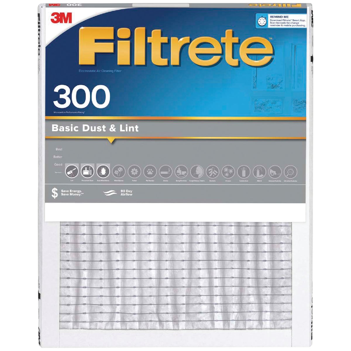 20X20X1 DUST RDCT FILTER - 302DC-6 by 3m Co