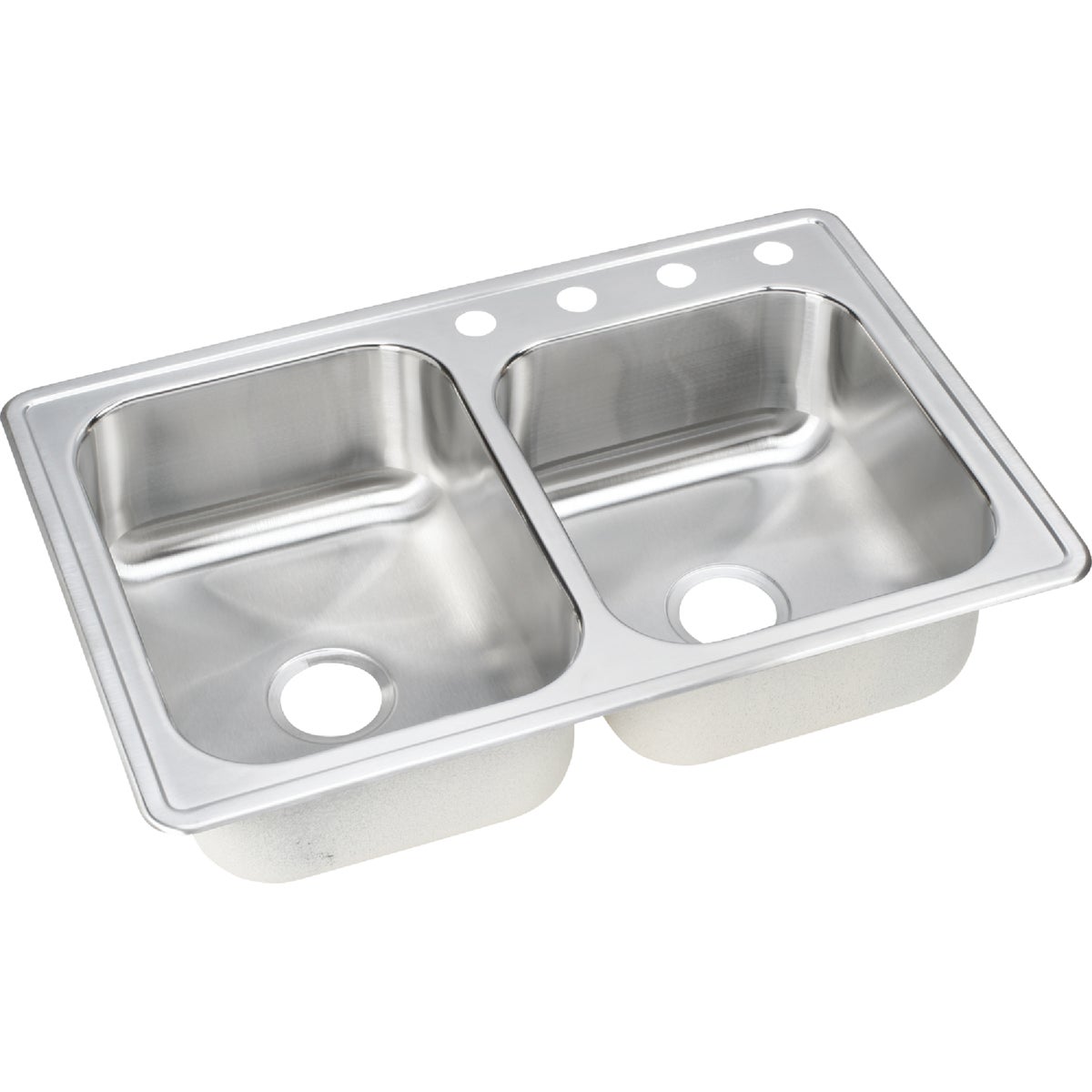 8" SS DOUBLE-BOWL SINK - NLB2504 by Elkay Neptune