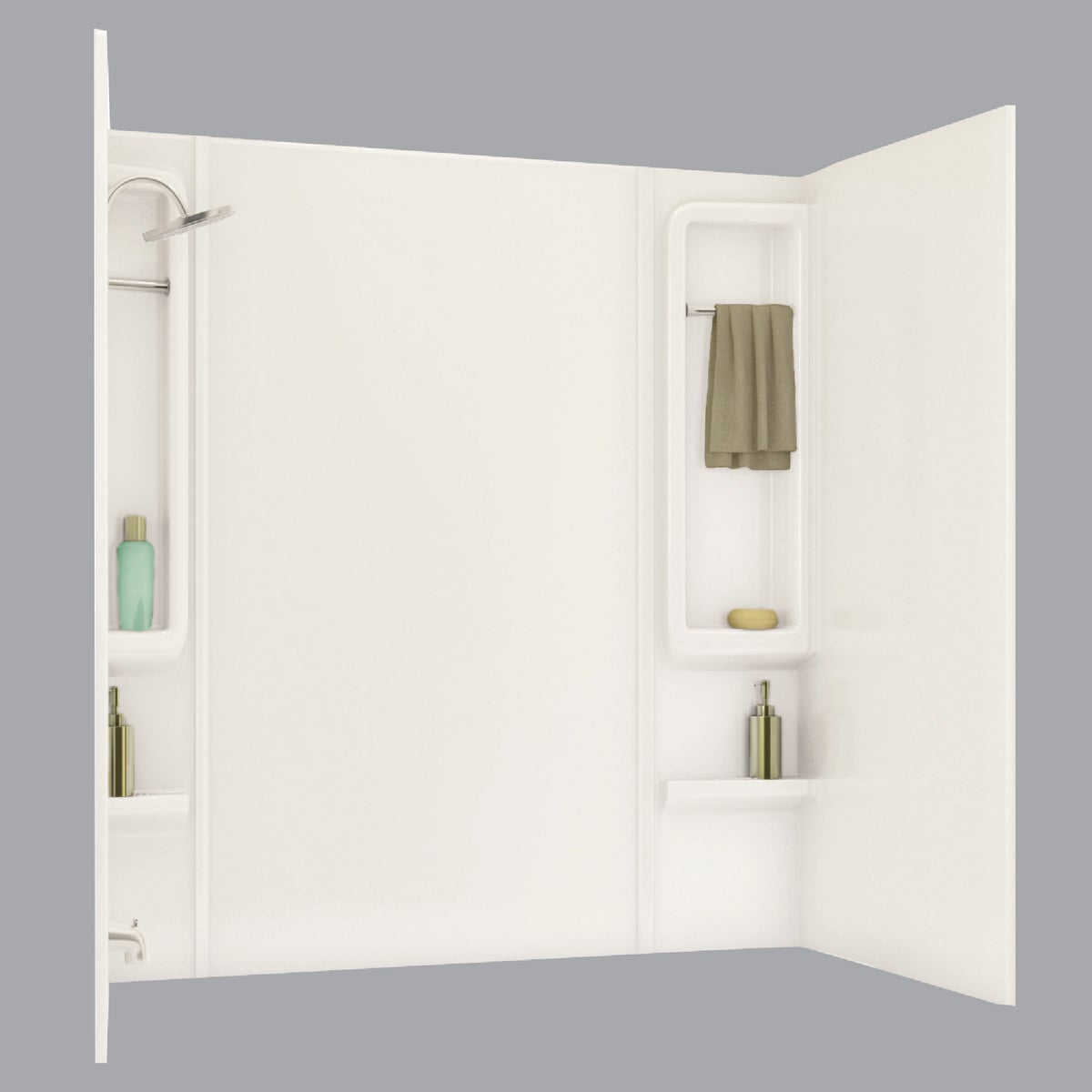 5-PC WHITE TUB WALL KIT - 101347 by Maax Bath