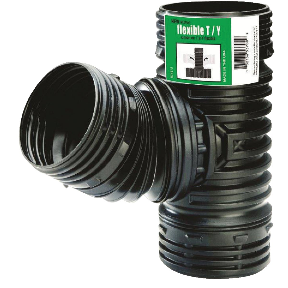 4" FLEXIBLE TEE/WYE - 53702 by Cleveland Tubing Inc