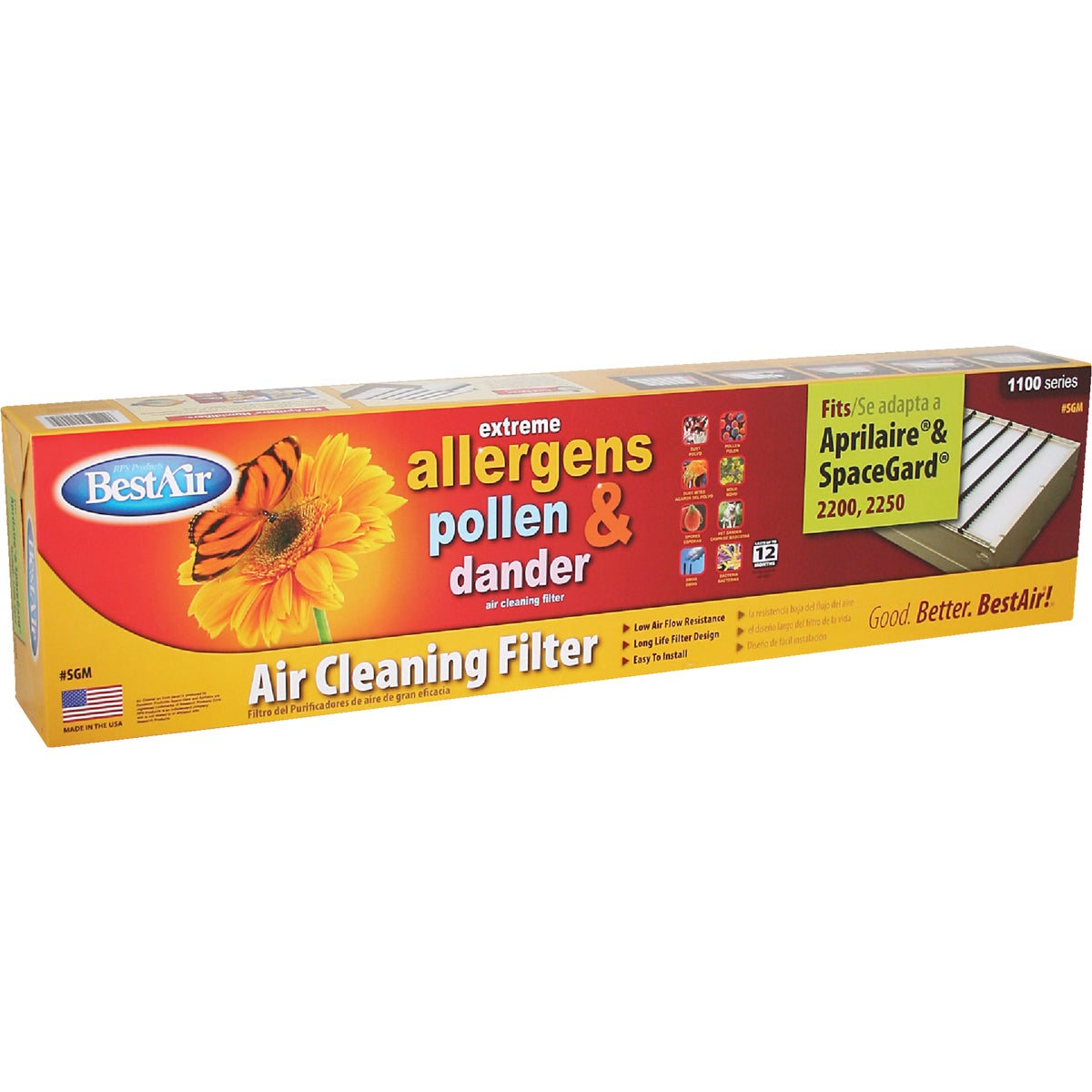 SPACEGARD FURNACE FILTER - SGM by Rps Products Inc