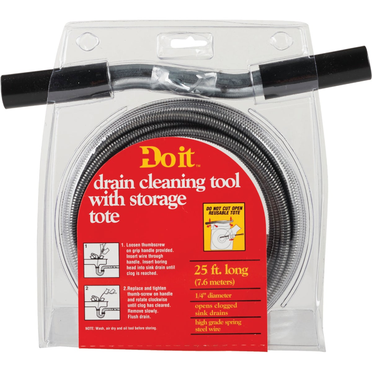 1/4"X25' DRAIN AUGER - 478431 by Cobra Products Inc