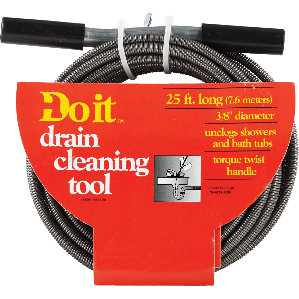 3/8"X25' DRAIN AUGER - 478458 by Cobra Products Inc