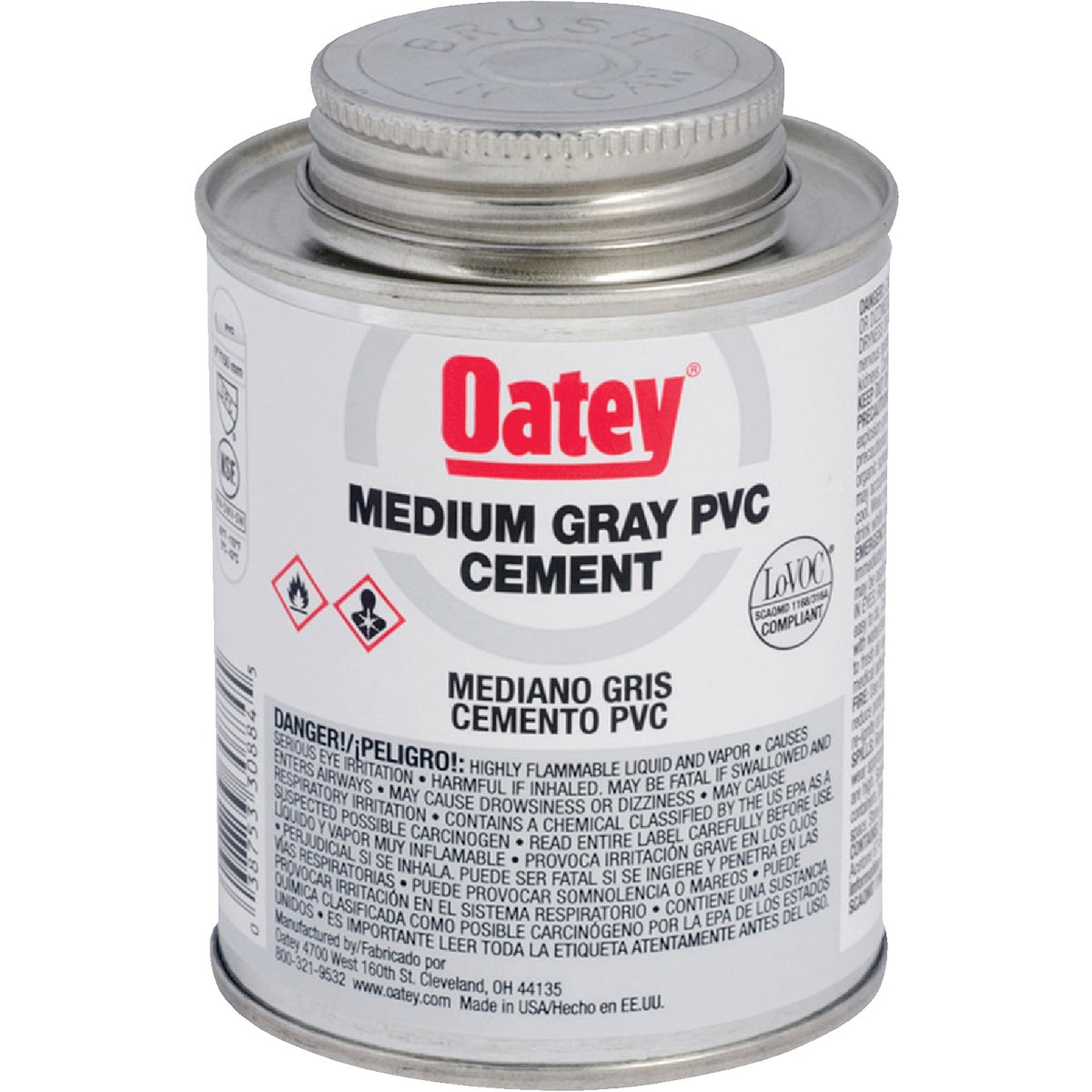 QT GRAY PVC CEMENT - 30886 by Oatey Scs