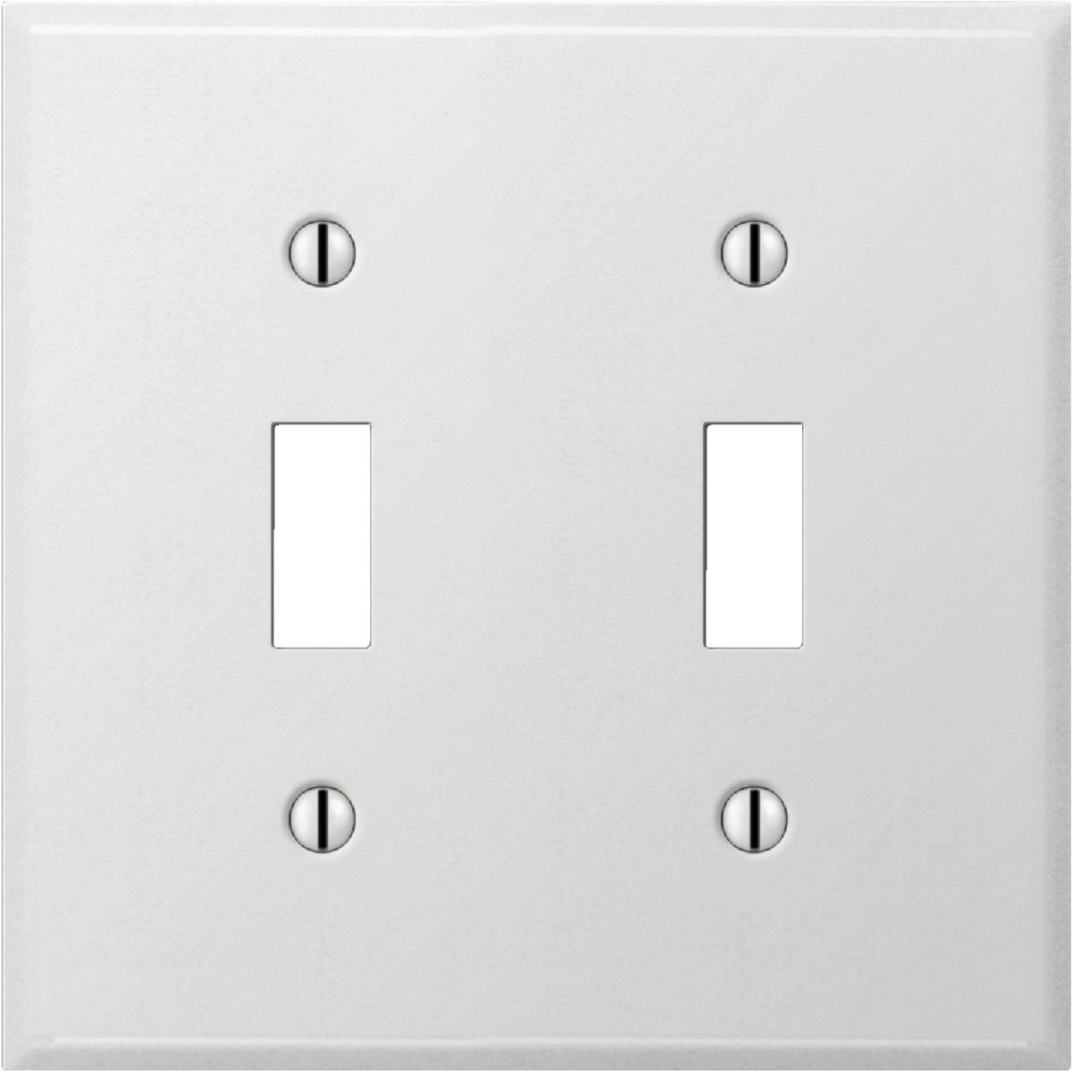WHT DBL SWTCH WALL PLATE - 8WS102 by Jackson Deerfield Mf