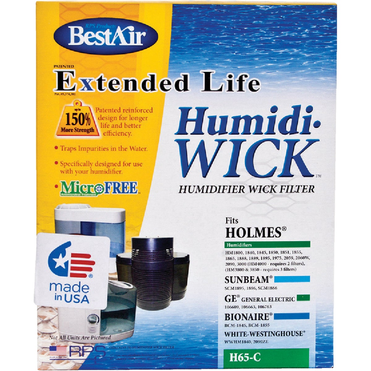HUMIDIFIER WICK FILTER - H65-C by Rps Products Inc