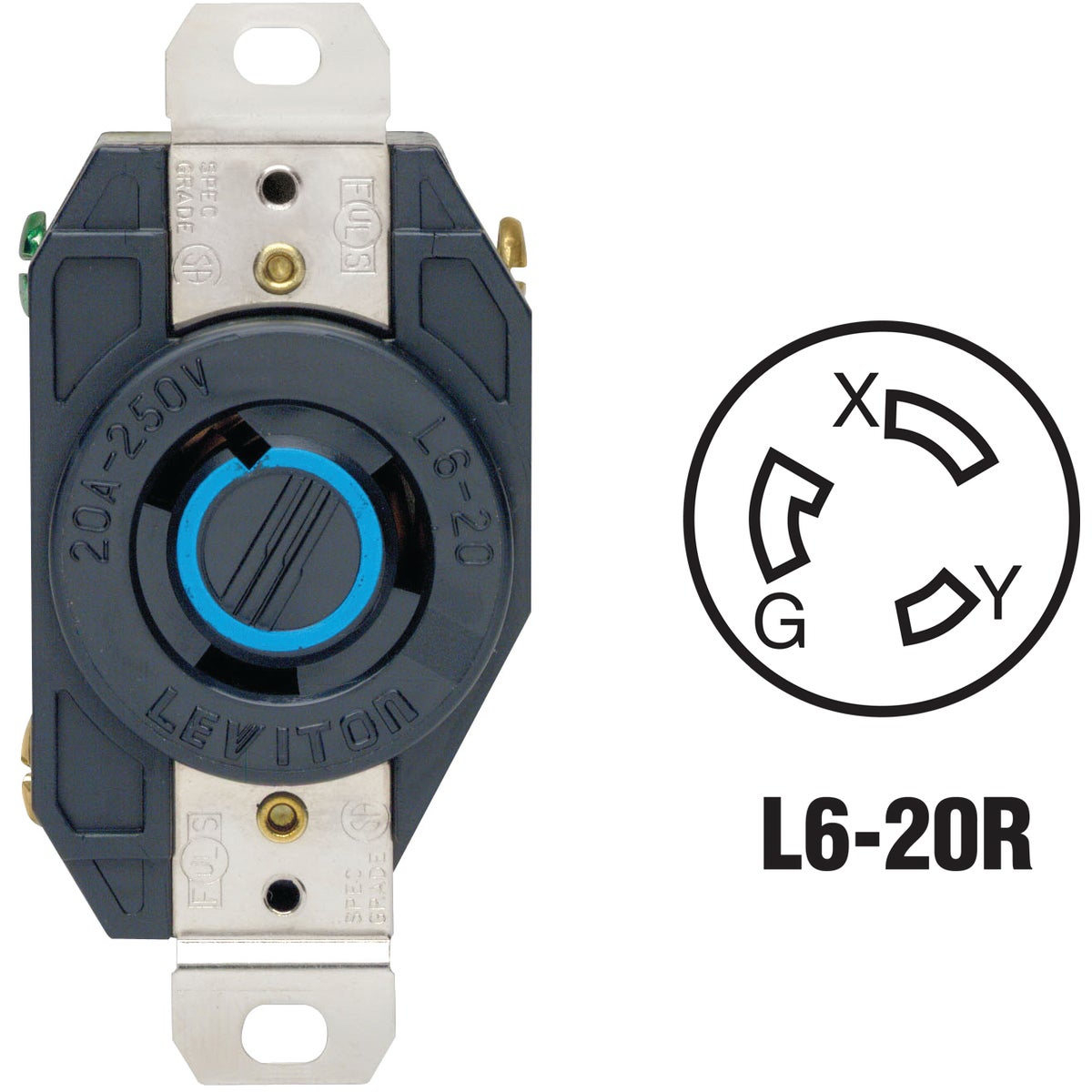 LOCKING OUTLET - R022320 by Leviton Mfg Co