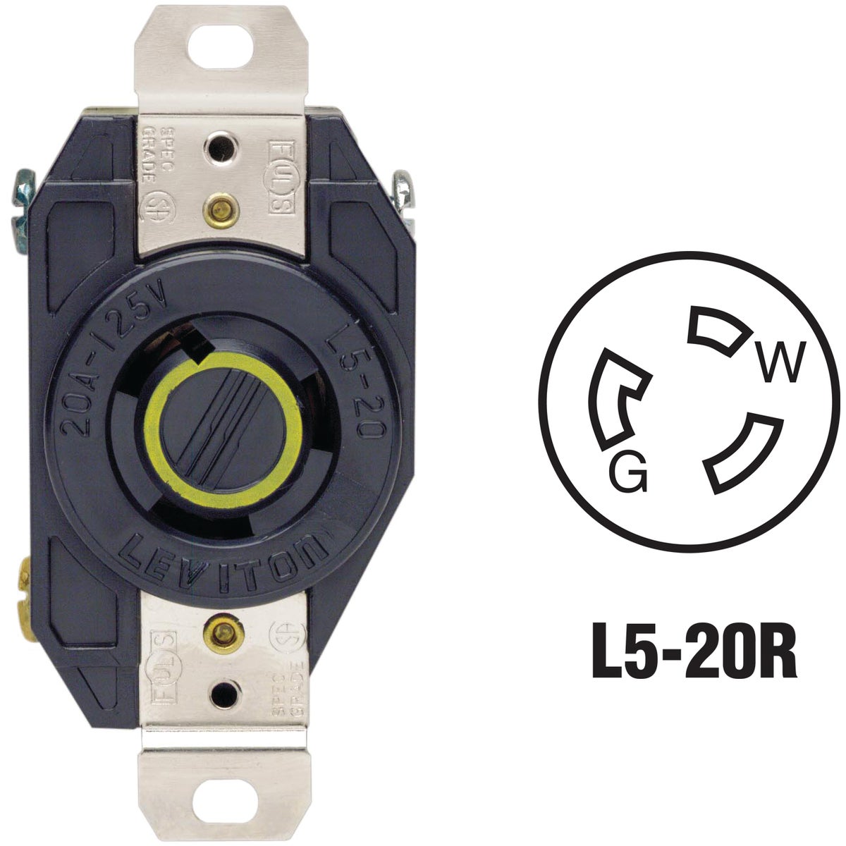 LOCKING OUTLET - 065-2310-000 by Leviton Mfg Co