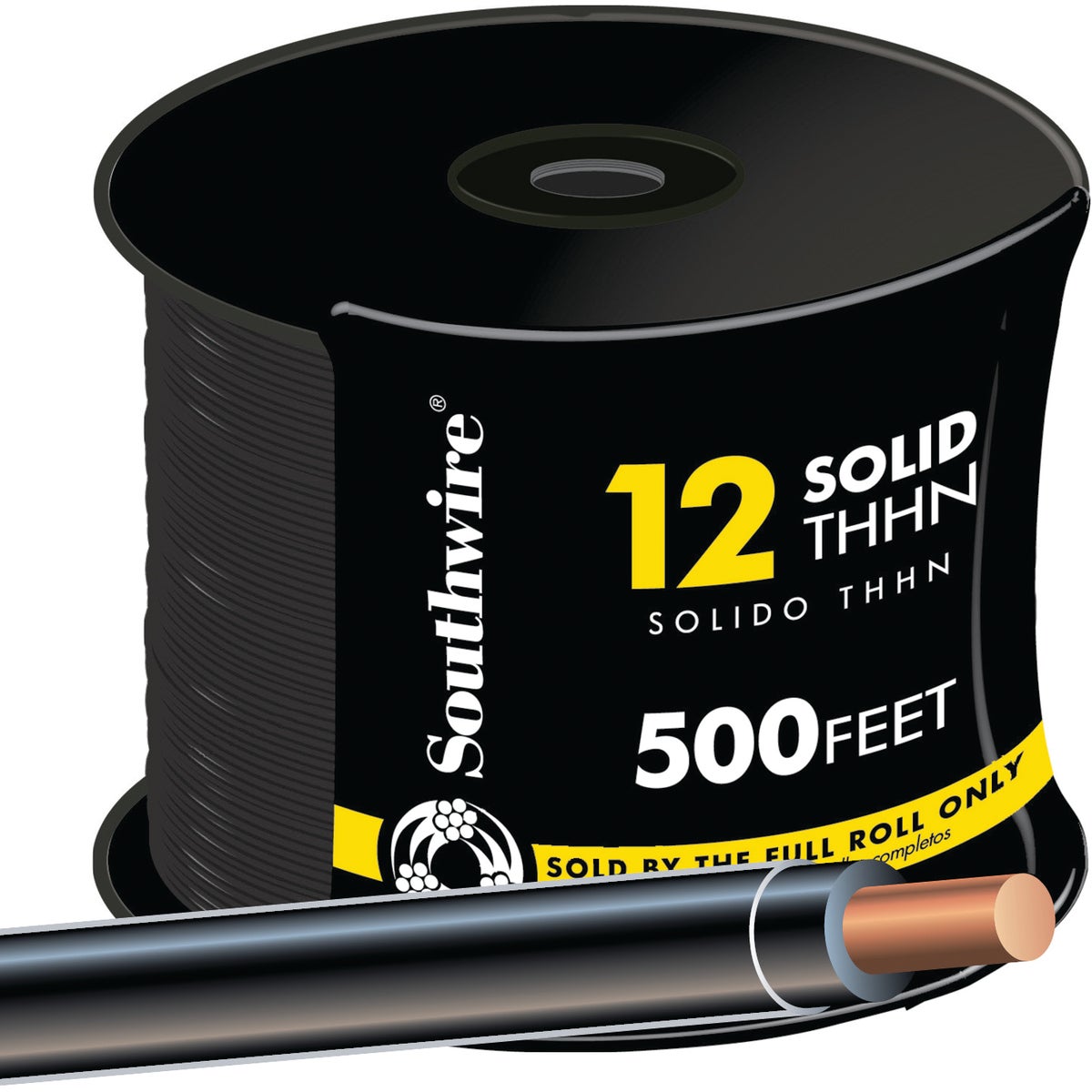 500' 12SOL BLK THHN WIRE - 11587358 by Southwire Company