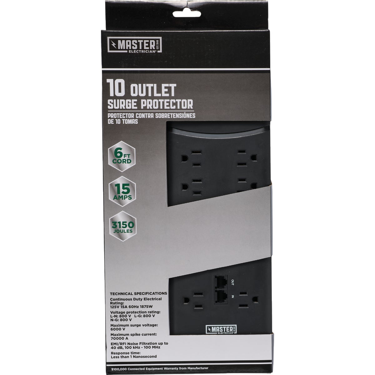 PHONE/FAX SURGE STRIP - 505529 by Coleman Cable Import