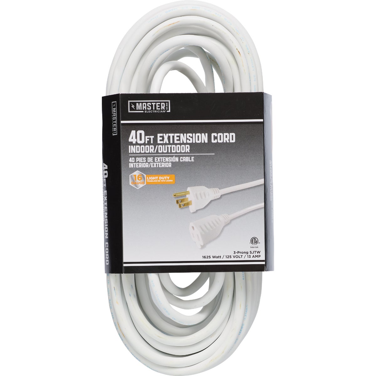 40' 16/3 WHITE EXT CORD - OU-JTW163-40X-WH by Do it Best